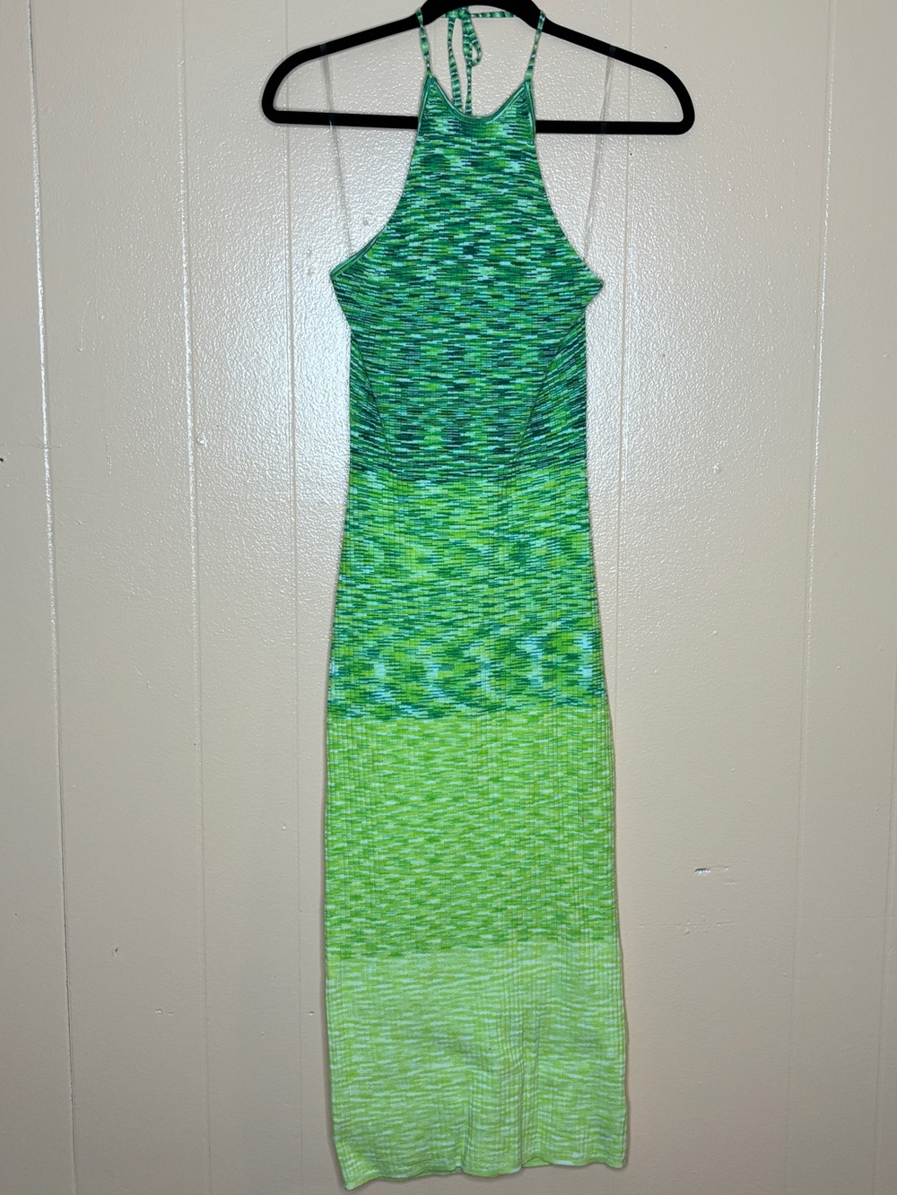 Green Ombre Halter Maxi Dress - Future Collective